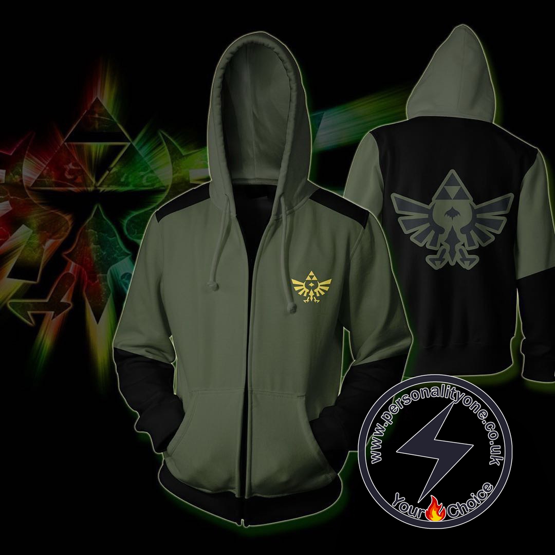 The Legend of Zelda Hoodies - The Legend of Zelda Zip Up Hoodie Jacket